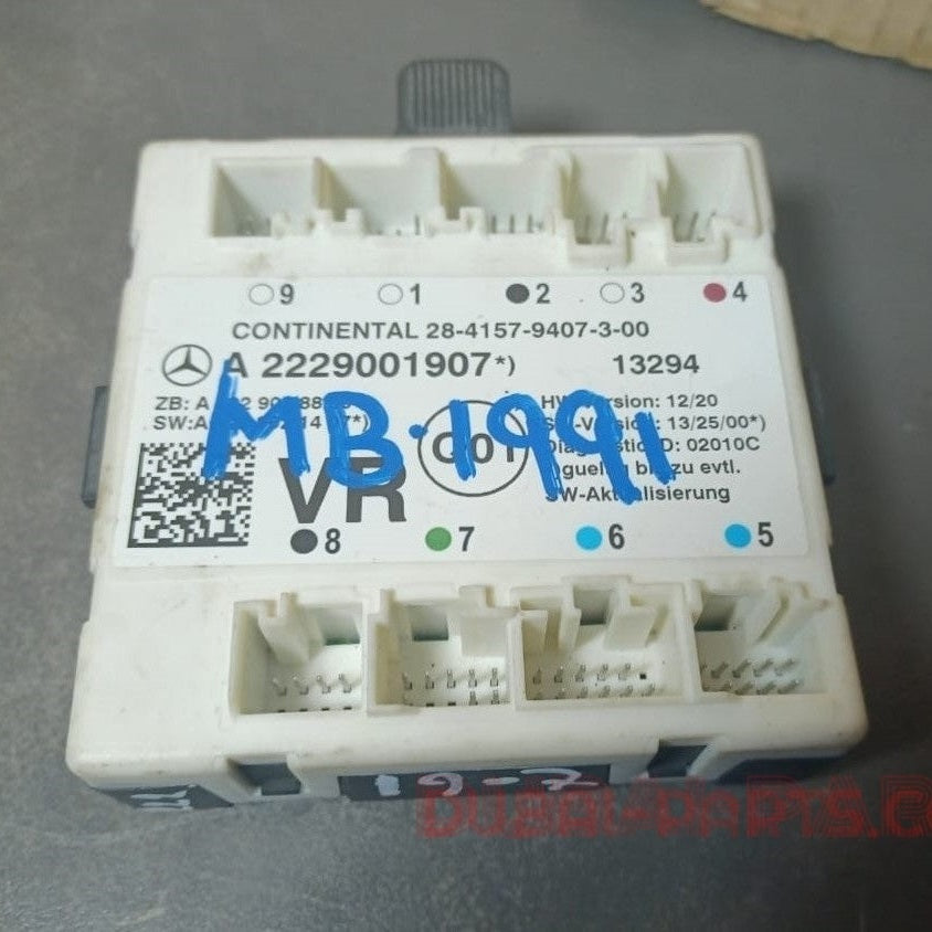 2014-2018 Mercedes-Benz W222 S-Class Front Right Side Door Control Module A222 900 19 07 OEM