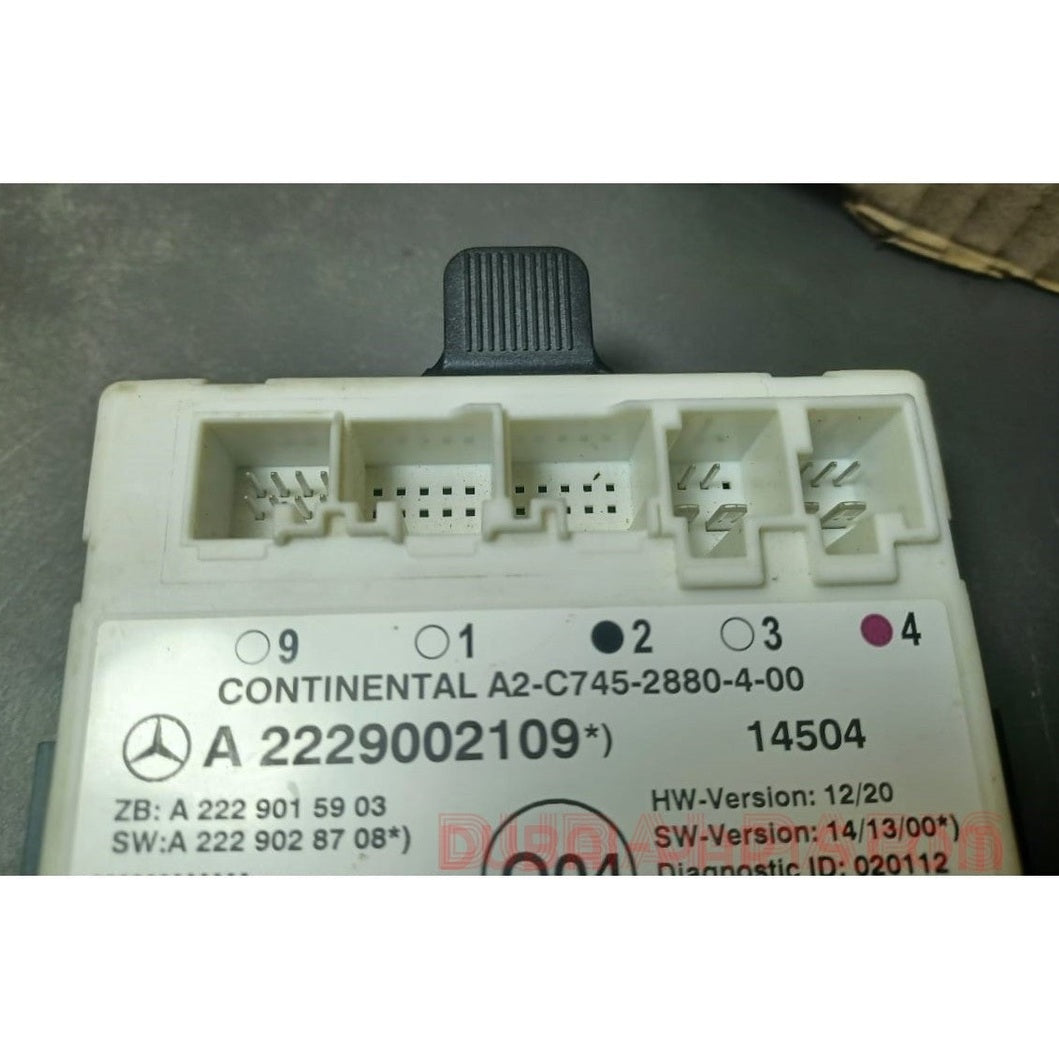 2014-2018 Mercedes-Benz W222 S-Class Rear Right Side Door Control Module A222 900 21 09 OEM