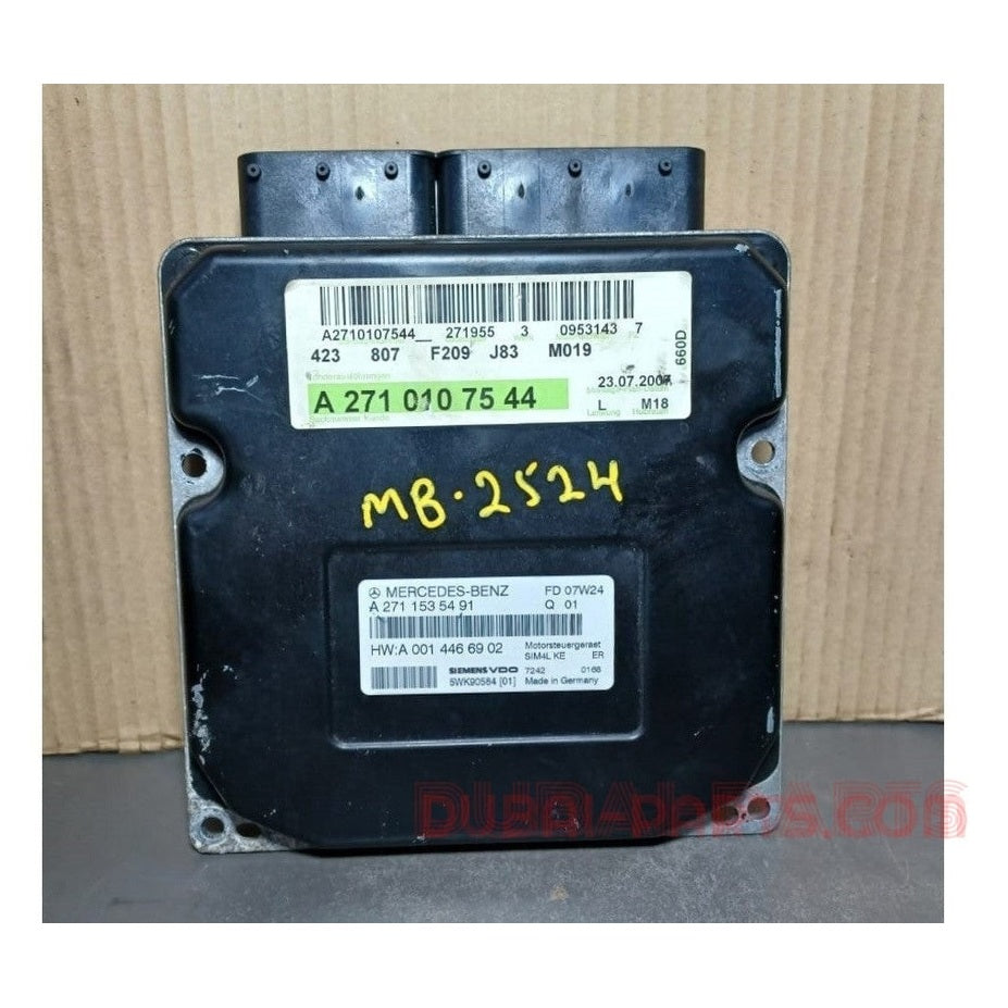 2004-2009 Mercedes-Benz W209 CLK Engine Control Module Unit ECM ECU A271 010 75 44 OEM