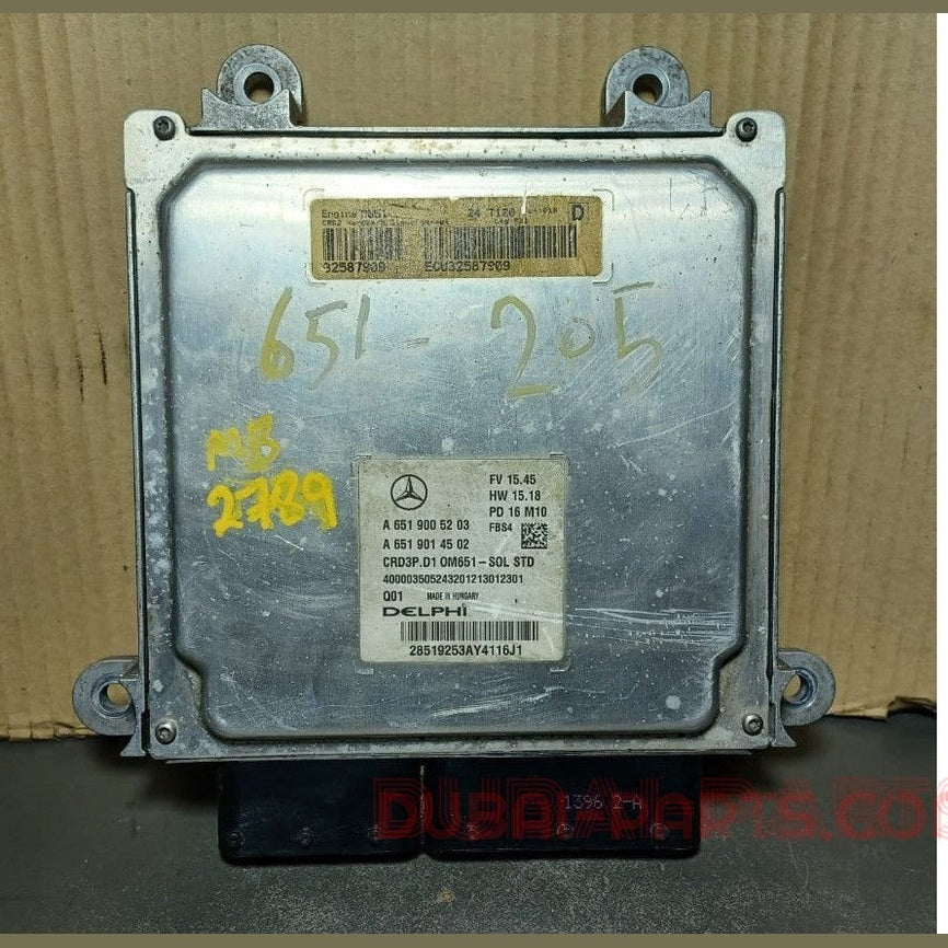 2014-2018 Mercedes-Benz W205 C-Class Engine Control Module Unit ECM ECU A651 900 52 03 OEM