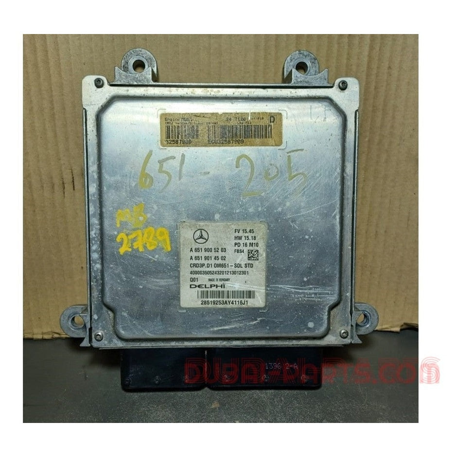2014-2018 Mercedes-Benz W205 C-Class Engine Control Module Unit ECM ECU A651 900 52 03 OEM