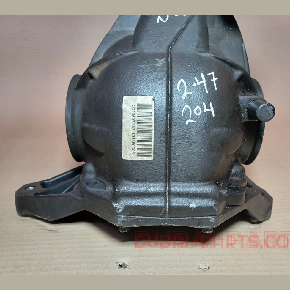 2010-2016 Mercedes-Benz W204 C-Class Rear Axle Differential- Ratio 2.47 A204 350 72 12 OEM