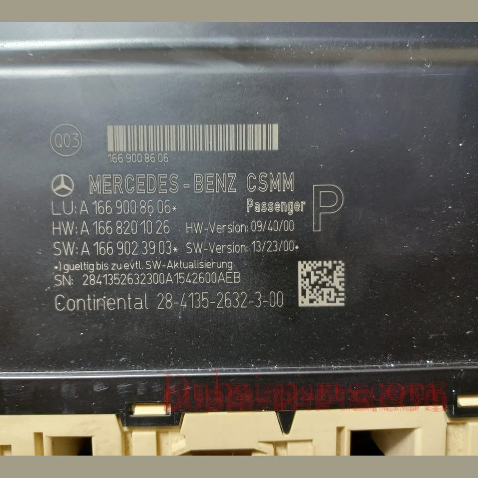 2013-2016 Mercedes-Benz W166 ML350 GL450 GLE Front Right Passenger Side Seat Control Module A166 900 86 06 OEM