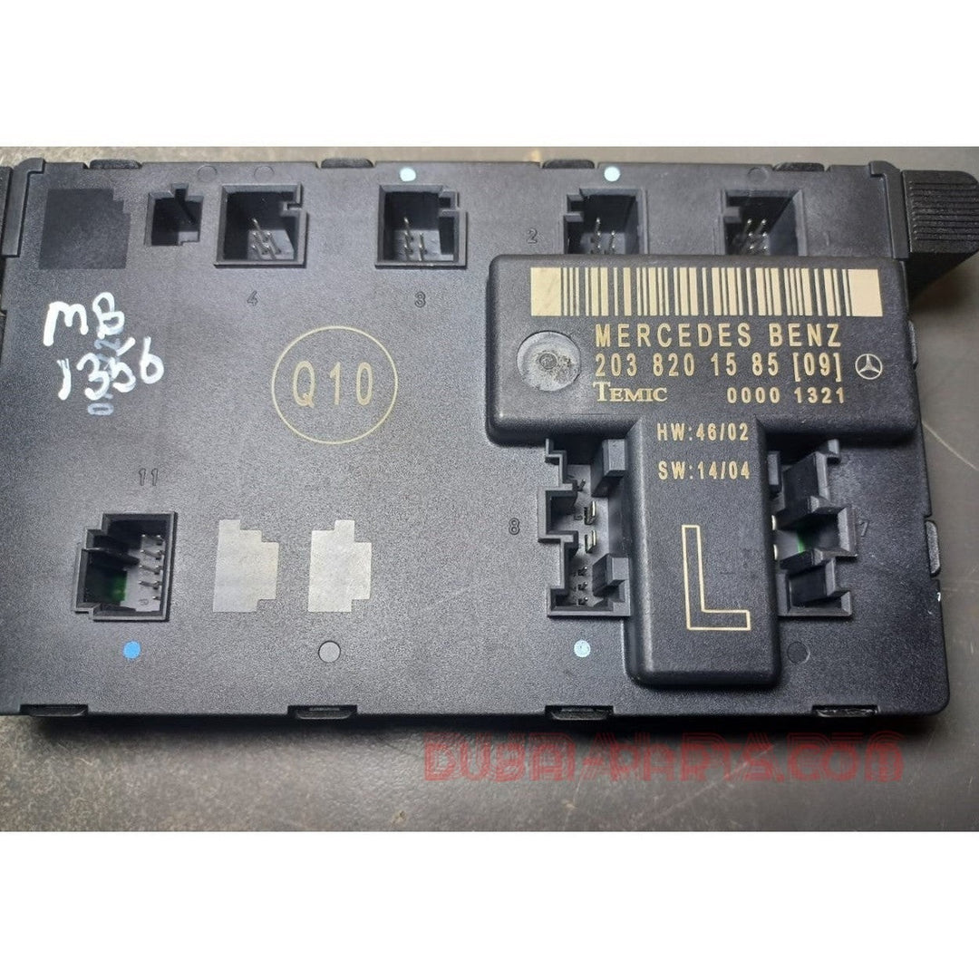 2003-2006 Mercedes-Benz W203 C-Class Front Left Side Door Control Module A203 820 15 85 OEM