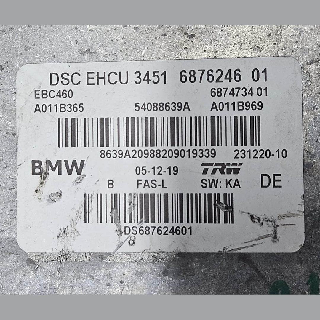 2016-2020 BMW G30, G32, G11, G12, G01 X3 Abs Dsc Pump Control Module 6876246 OEM