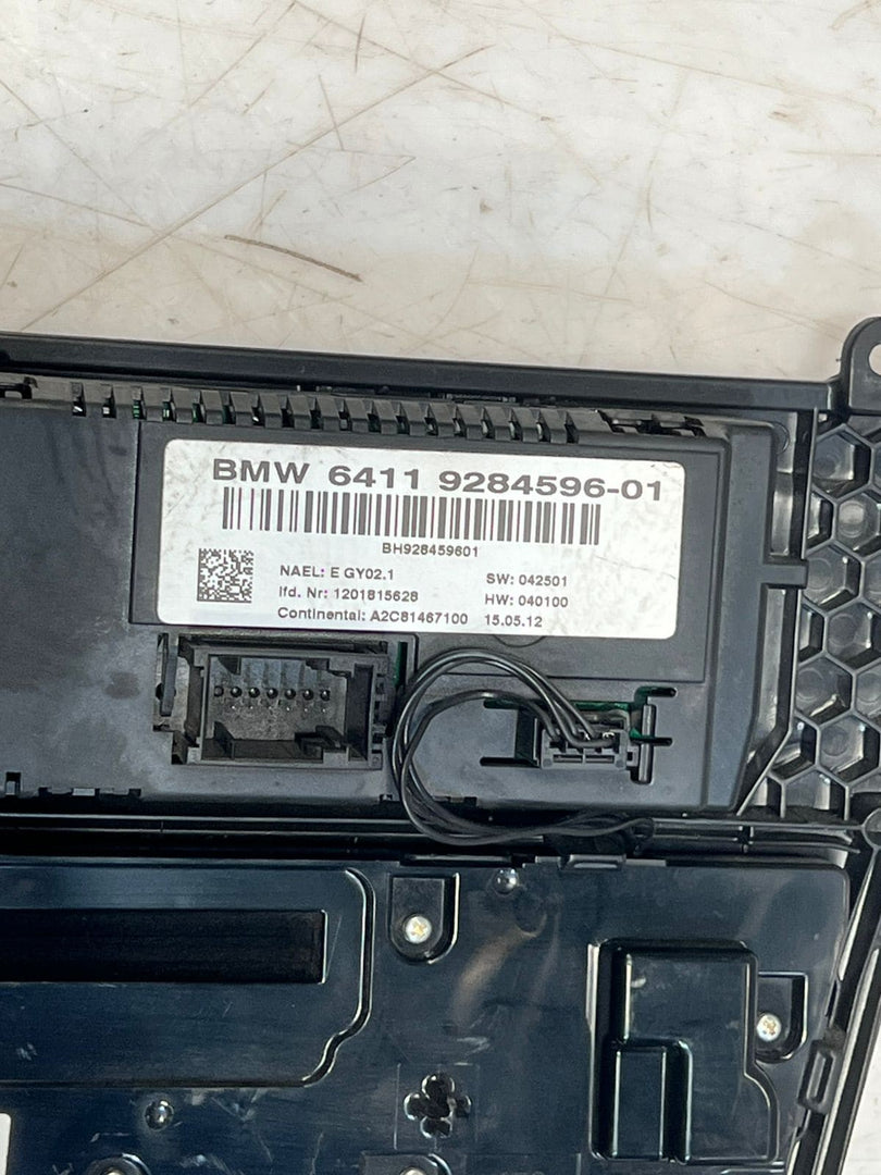 2010-2014 BMW X3 F25 X4 F26 Climate Control AUDIO Panel A/C 9284596 OEM