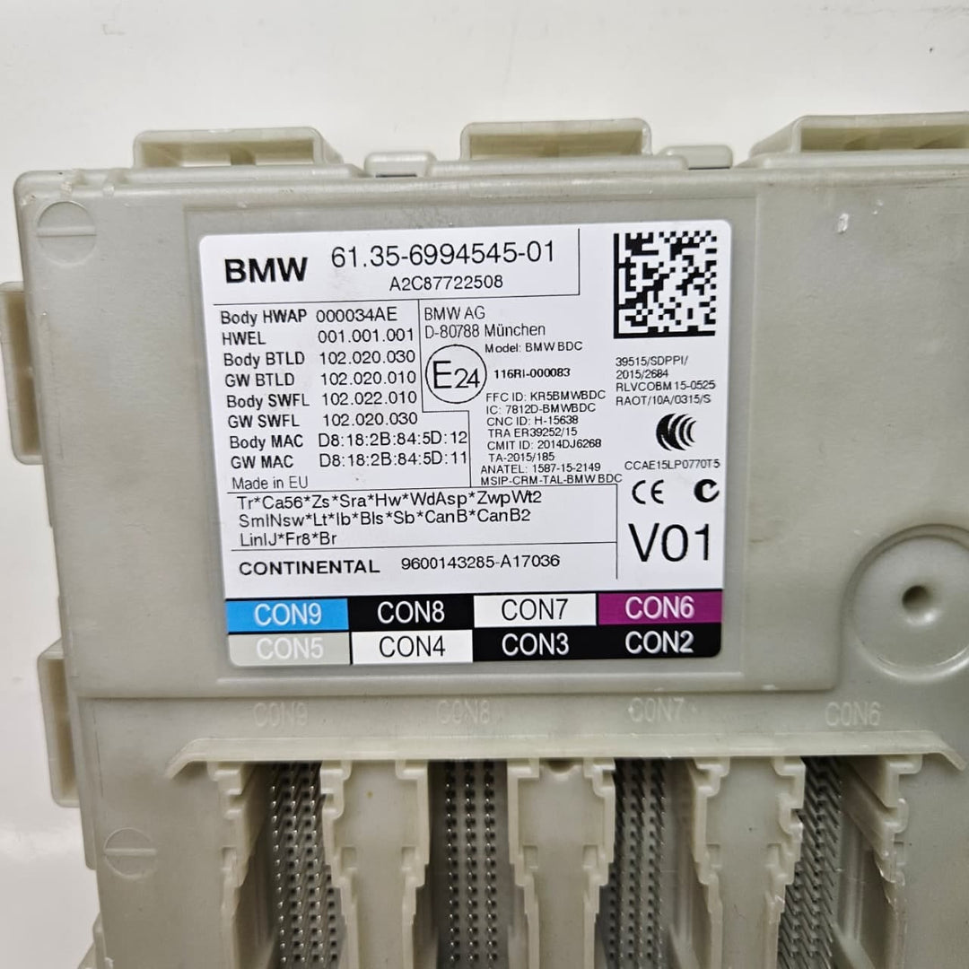 8591678-BMW 5 Series G30 G31 B47 20d Diesel Engine Control Unit ECU DDE Key Set