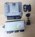 Bild in die Galerieansicht laden, BMW F10 N47D Diesel Engine Control ECU CAS4 6809372 Set with 2 Keys OEM 8586534