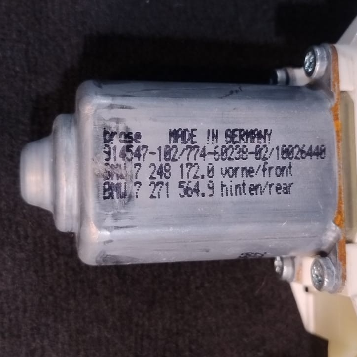 BMW F10  F07 F11 FRONT L & R WINDOW REGULATOR MOTORS SET -7248171-72 -7271563-64