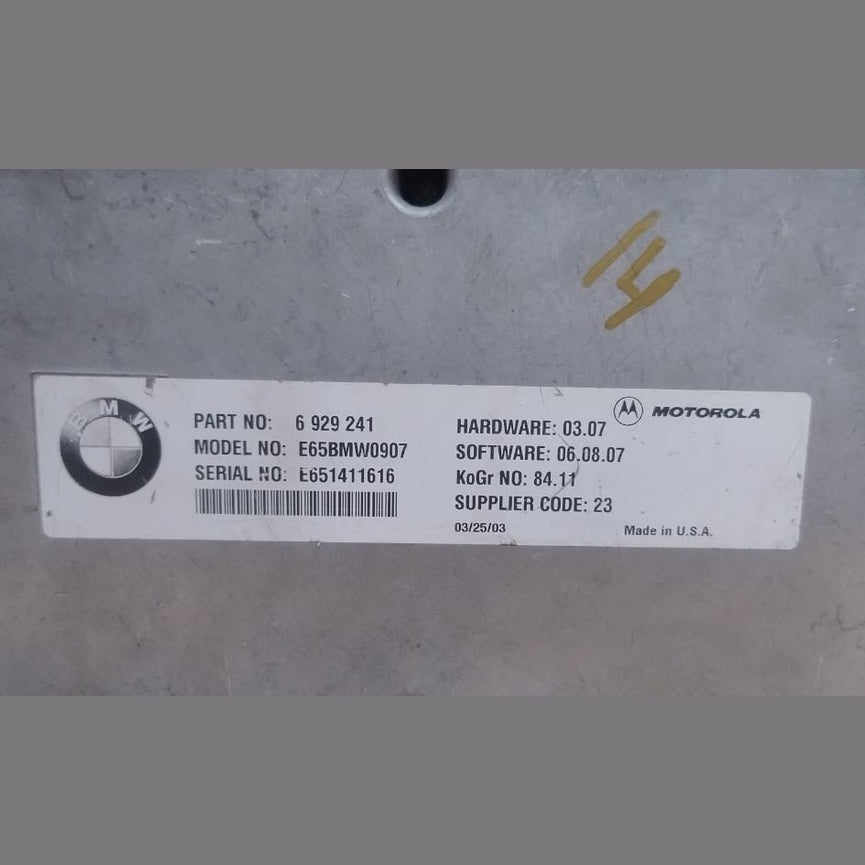 2003 BMW 745i OEM Telephone Transmitter Computer Control Module – 6929241