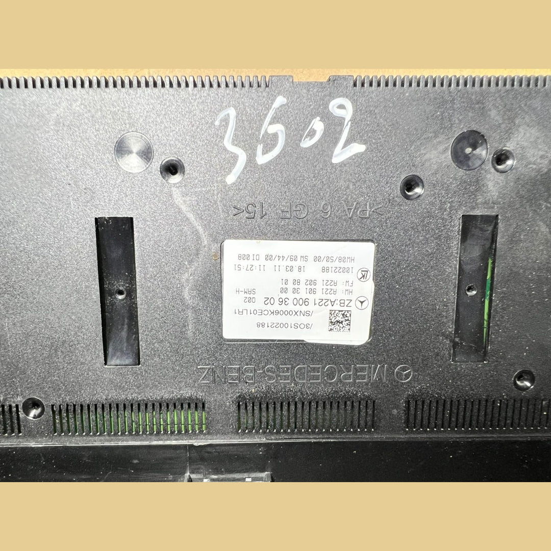Mercedes Benz W221 Rear Sam Fuse Box Relay Control A221 9006902 \ A221 9003602