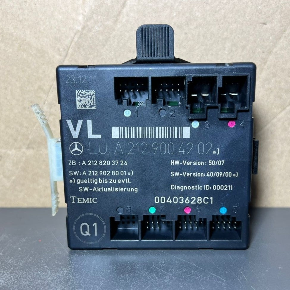 Mercedes-Benz W212 E-Class Front Left Side Door Control Module A212 9004202 OEM
