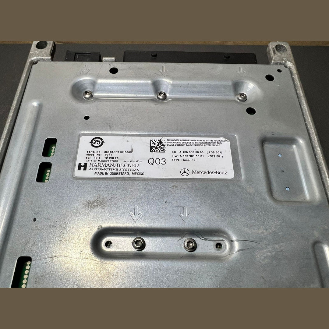 13-18 Mercedes W166 ML350 Harman Kardon Audio Sound Amplifier Amp A166 9008003