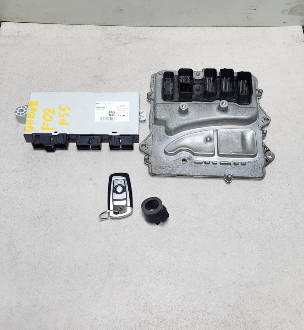 7644134 BMW F02 740LI N55 Engine Control Module ECU SET 2012-2015