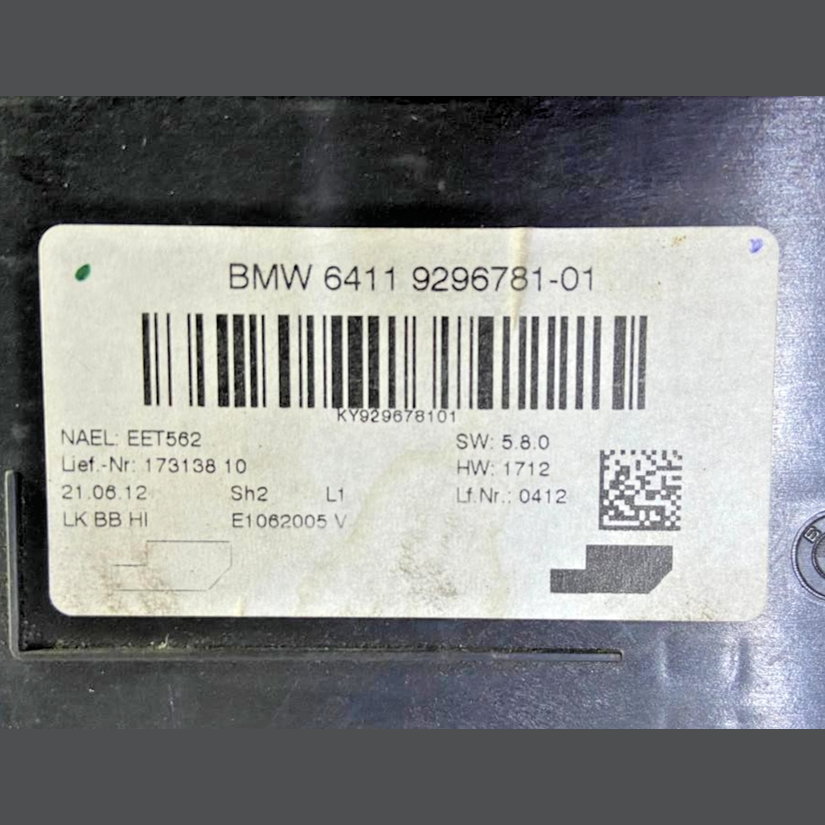 OEM BMW F30 F32 HVAC HEATER AC AUTOMATIC CLIMATE CONTROL MODULE 9296781
