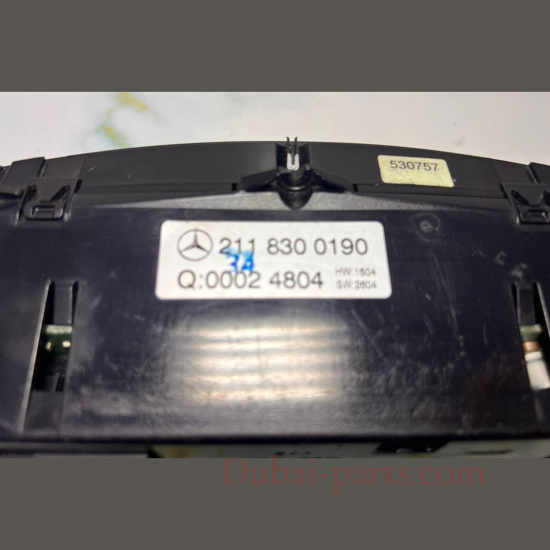 Mercedes-Benz Heater Control Panel 211 830 0190 E-Class W211 