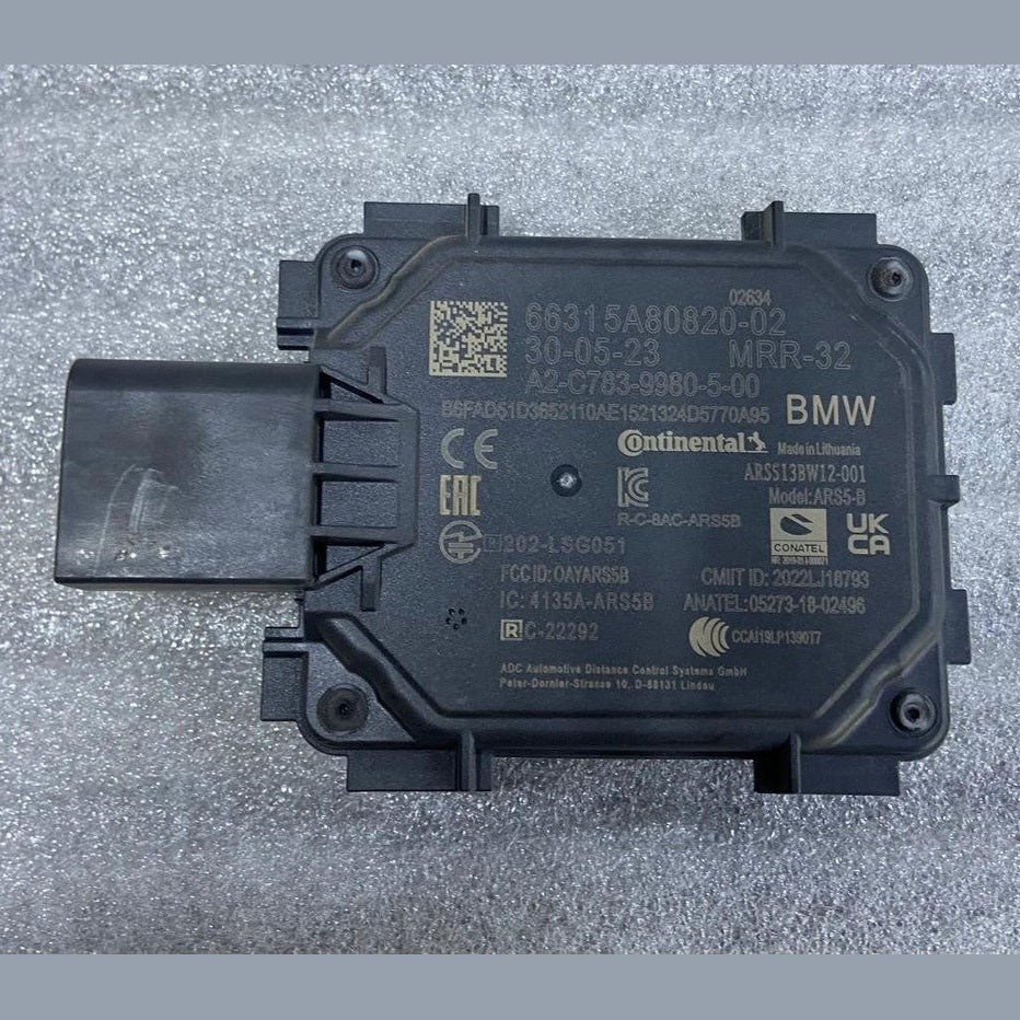OEM BMW X1 XDRIVE iX1 U11 G60 G70 FRONT CRUISE RADAR SENSOR 5A80820 CONTINENTAL