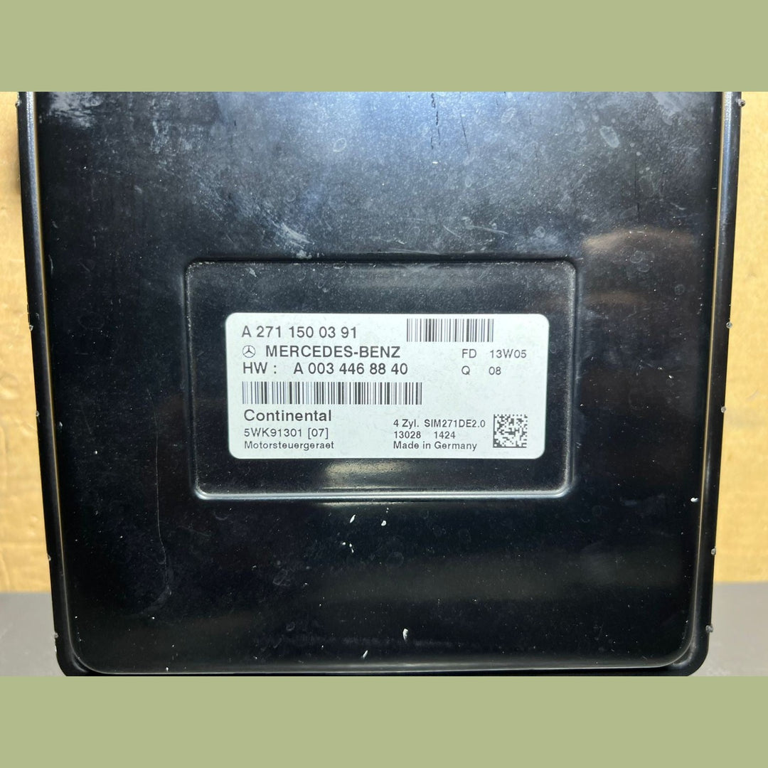 12-15 Mercedes Benz W204 C250 ECU ECM Engine Computer Control Module A2711500391