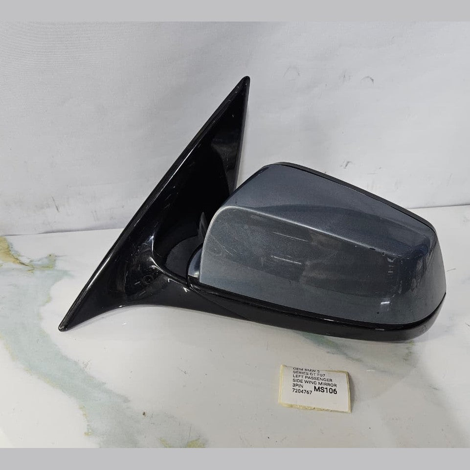 OEM BMW 5 SERIES GT F07 LEFT PASSENGER SIDE WING MIRROR 3PIN 7204767