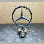 Load image into Gallery viewer, Front Hood Ornament Mounted Star Emblem For Mercedes-Benz C E S AMG Silver Logo