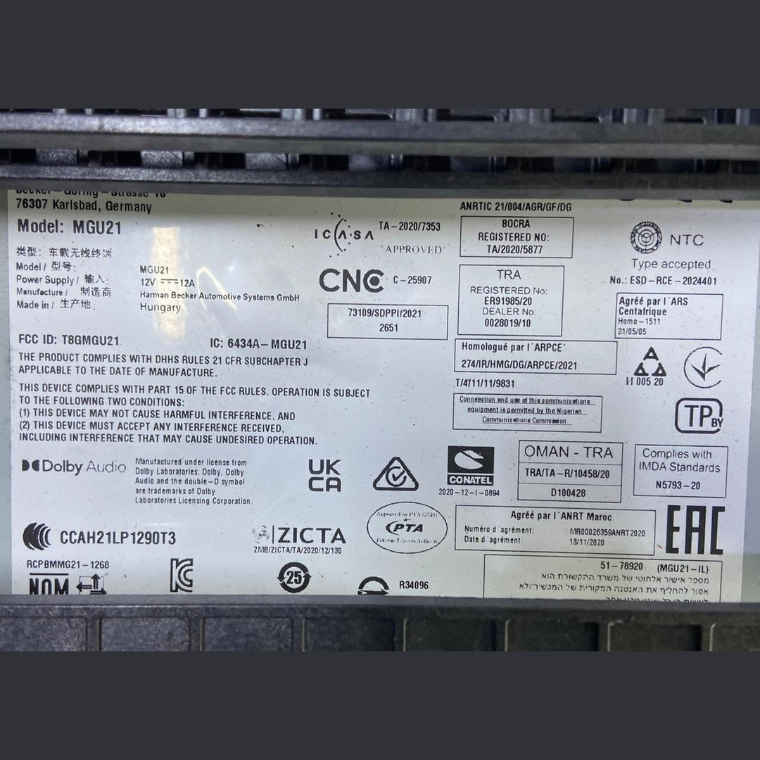 OEM BMWG80 M3 3 G-SERIES MMI AUDIO MULTIMEDIA HEAD UNIT 65.12-5A82BB1