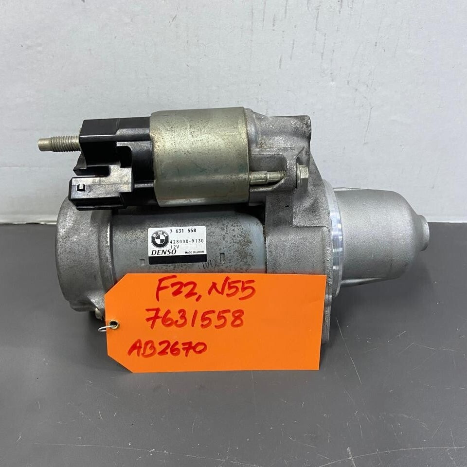 OEM BMW F80 F82 F83 M3 M4 F22 N55 DENSO STARTER MOTOR 7631558 USED