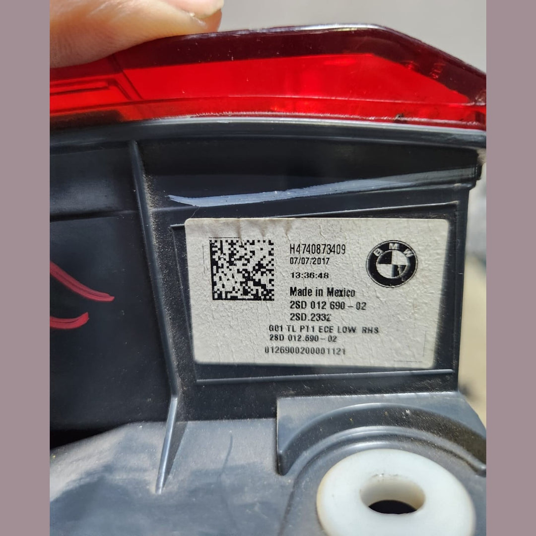 2017-2020 BMW X3 Tail Light 7408734 X3 G01 G08 ECE EUROPE VERSION 