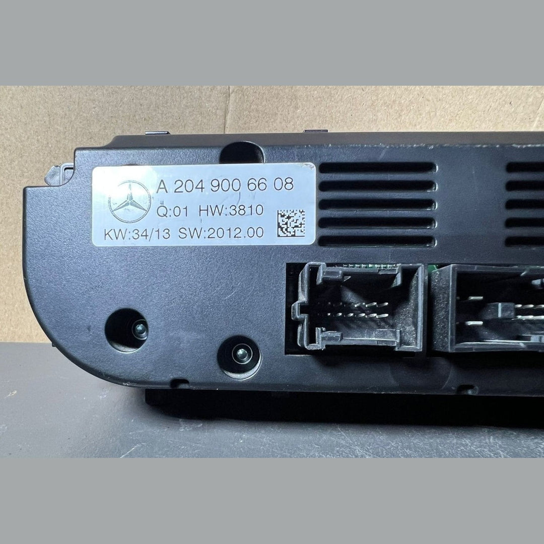 10-14 Mercedes-Benz W204 C-Class A/C Heater Climate Control Panel A204 9006608