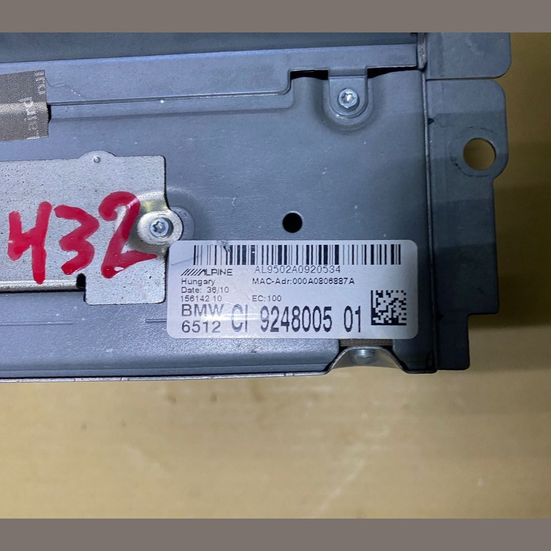 2009-2012 BMW F02 740LI HEAD UNIT CD NAV  CI ALPINE RADIO 9248005