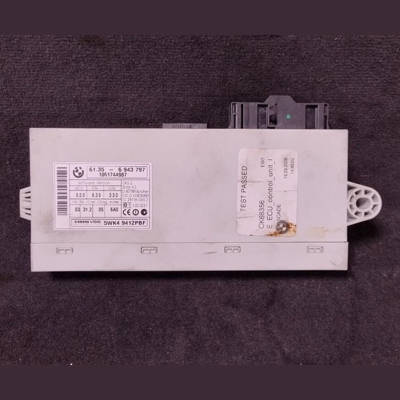 BMW 3 E90 E91, 5 E60 E61 ENGINE CONTROL MODULE UNIT ECU SET +KEY + CASE- 7559176