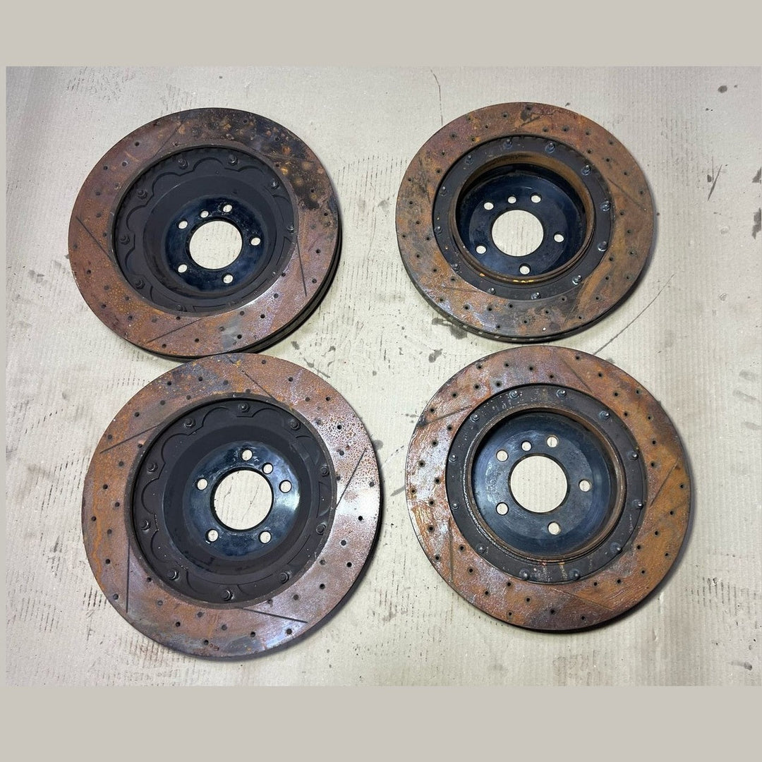 10-14 Mercedes-Benz W212 E-Class AMG E63 Front \ Rear Calipers Brake Discs Set