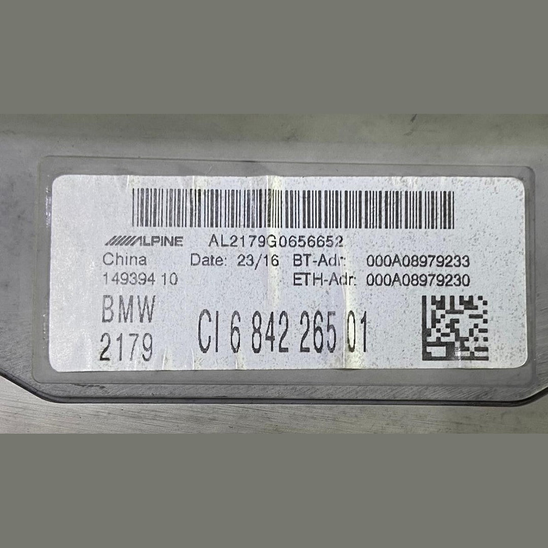 OEM BMW F48 DASH RADIO STEREO RECEIVER HEAD CONTROL MODULE UNIT CI 6842265 01