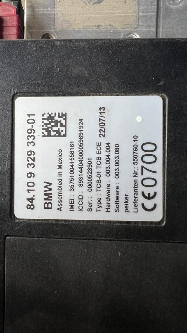 2012-2013 BMW 135i Bluetooth Module 9329339  1 2 3 4 5 Series F10 F11