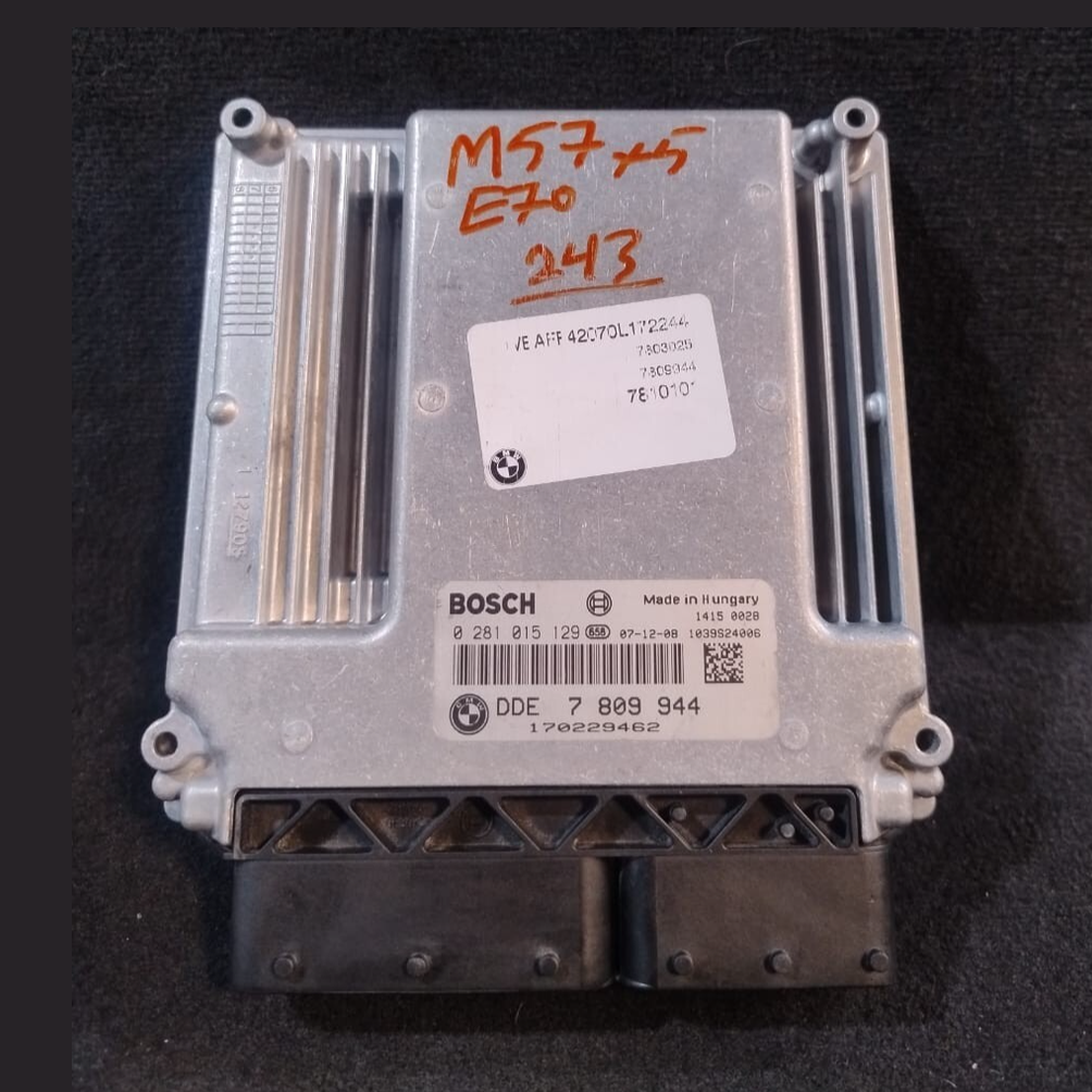 BMW X5 E70 E90 6 E60 3.0L  M57  ENGINE CONTROL UNIT  DDE ECU ONLY -  7 809 944