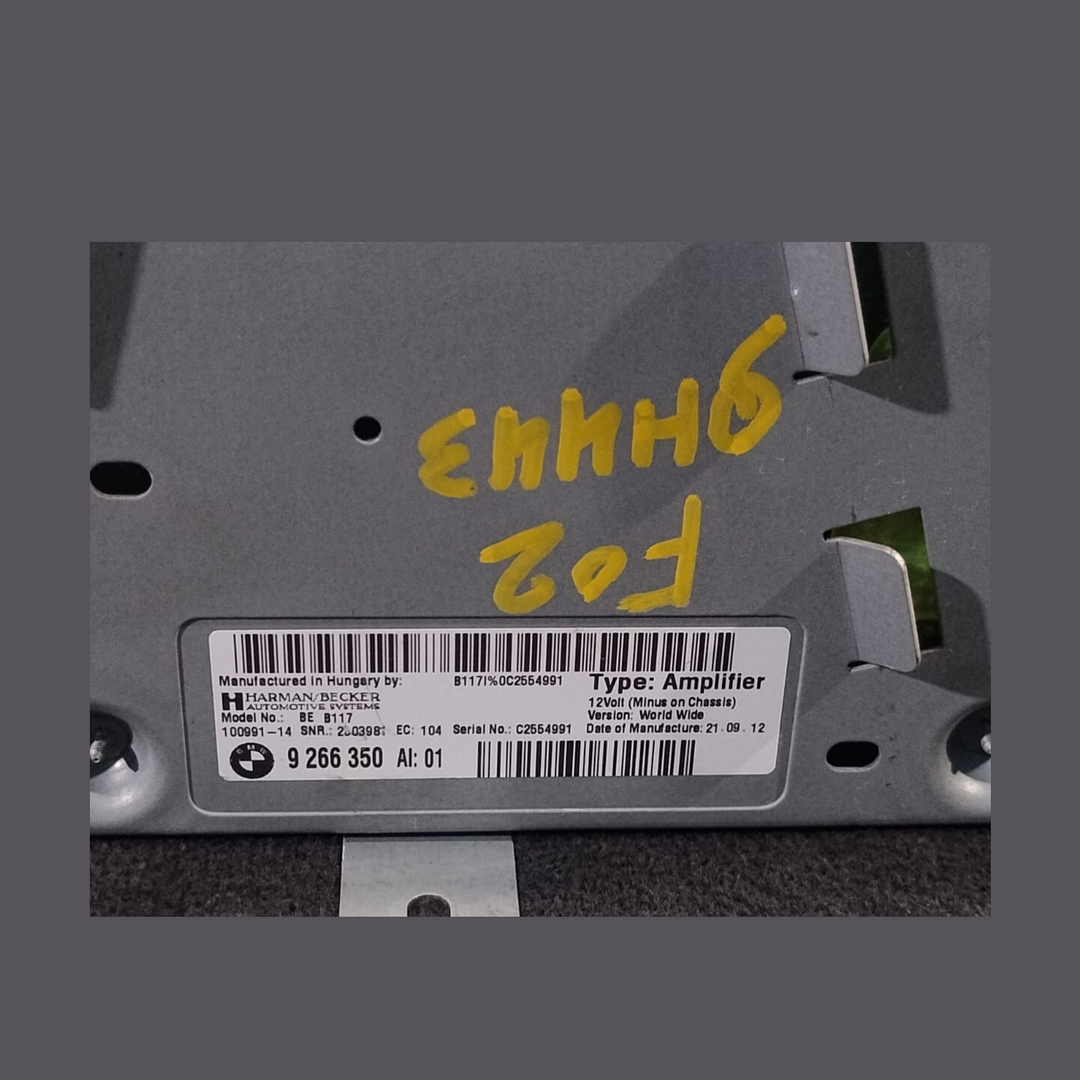BMW 7 SERIES F01 F02 HIFI SYSTEM AMPLIFIER HARMAN BECKER - 9266350