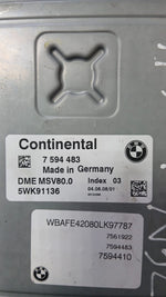قم بتحميل الصورة إلى عارض الصور، BMW X5 E70 N52 DME MSV80 ECU Kit 7594483 5WK91136 Complete Set OEM