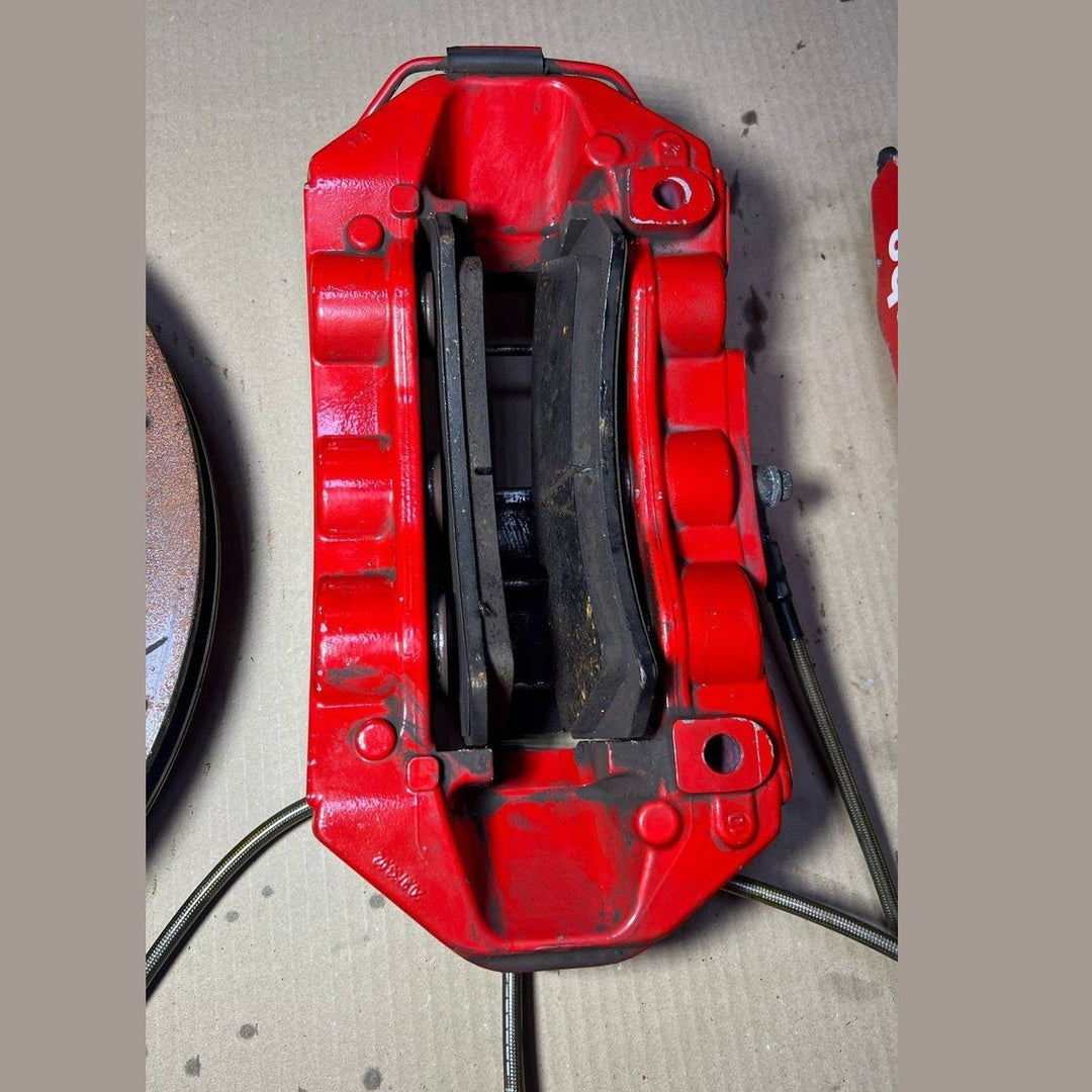 Mercedes-Benz E63 W212 E-Class Front \ Rear Brembo Red Calipers & Brake Discs
