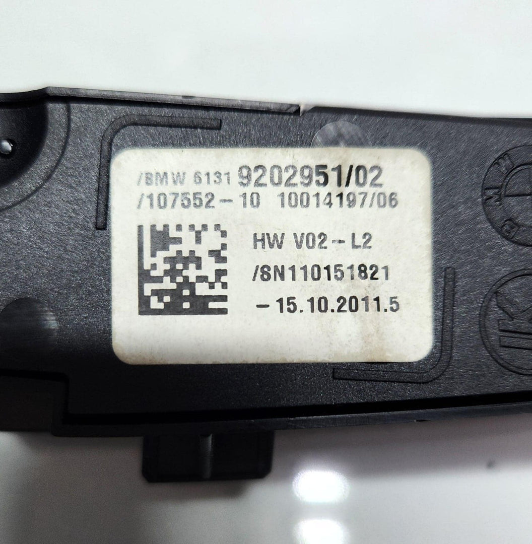 2009-2014 BMW 535i Center Console Switch 9202951 5 Series F10 F11 6 Series F06 
