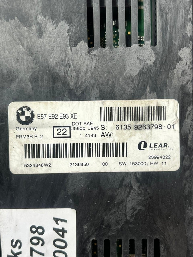 2012-2013 BMW 1' 3' 320i E92 E93 E87 Footwell Light Control Module 9263798 OEM