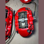 Bild in die Galerieansicht laden, Mercedes-Benz E63 W212 AMG E-Class Front \ Rear Brembo Red Brake Calipers Set