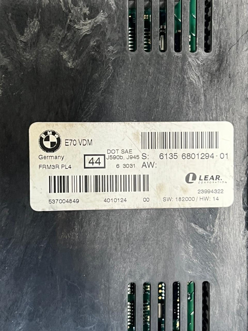 2007-2013 BMW X5 E70 FRM3R Footwell Light Control Module 6801294 OEM