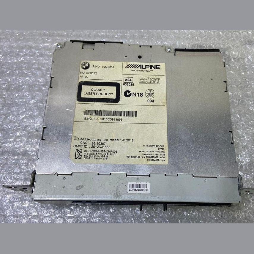 OEM BMW F10 530d Alpine Radio CD Disc Player Head Unit (9294210, 2013)