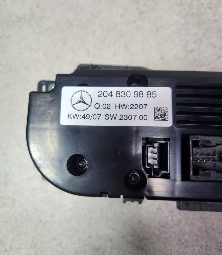 2010-2012 Mercedes-Benz C250 Climate Control Unit 2048309885 C-Class W204 