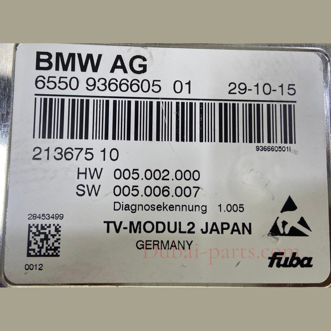 OEM BMW G11 G12 Control Unit TV Module2 Japan 9366605 Fuba