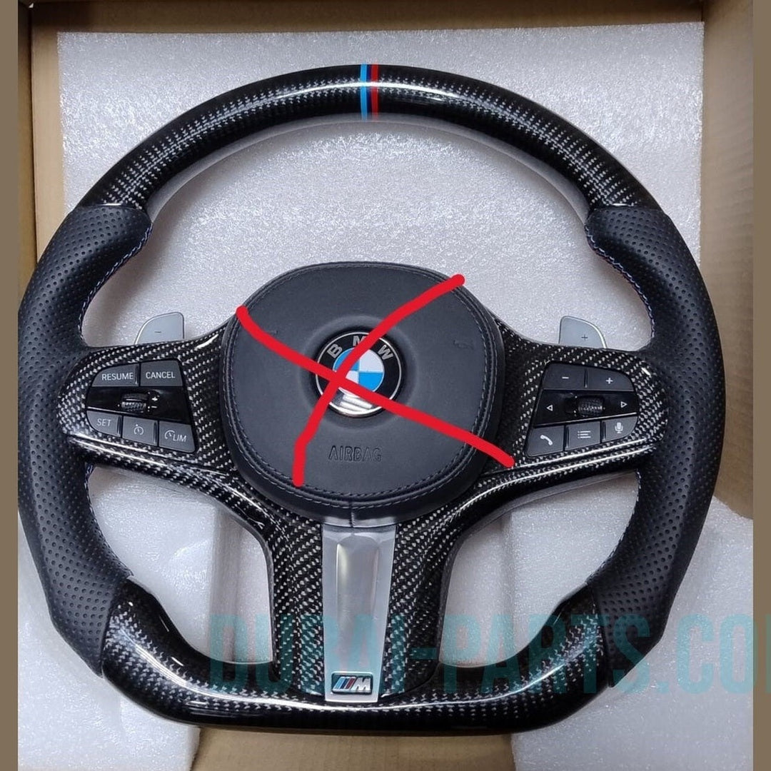 New Real Carbon Fiber Steering Wheel BMW G05 G06 G07 Sport With Paddle Shifts