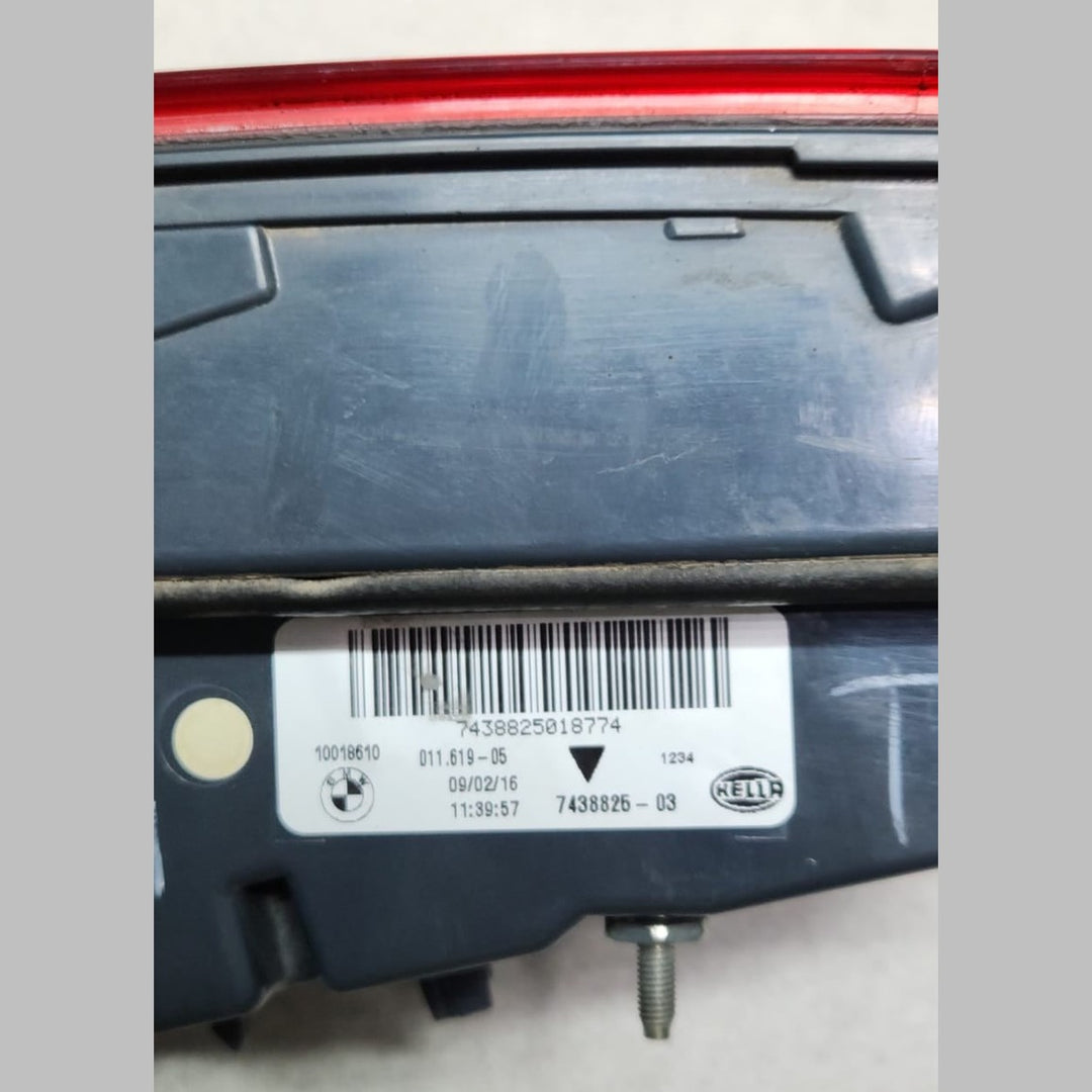 2017-2018 BMW X6 Rear Light In Trunk Lid Left 7438825 X6 F16 OEM