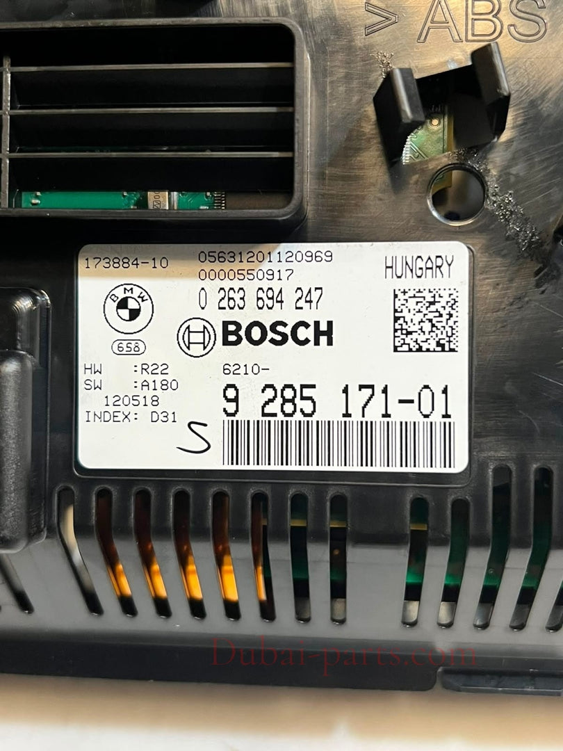 BMW 5 Series F06 F10 F11 Speedometer Instrument Cluster BOSCH 9285171 OEM