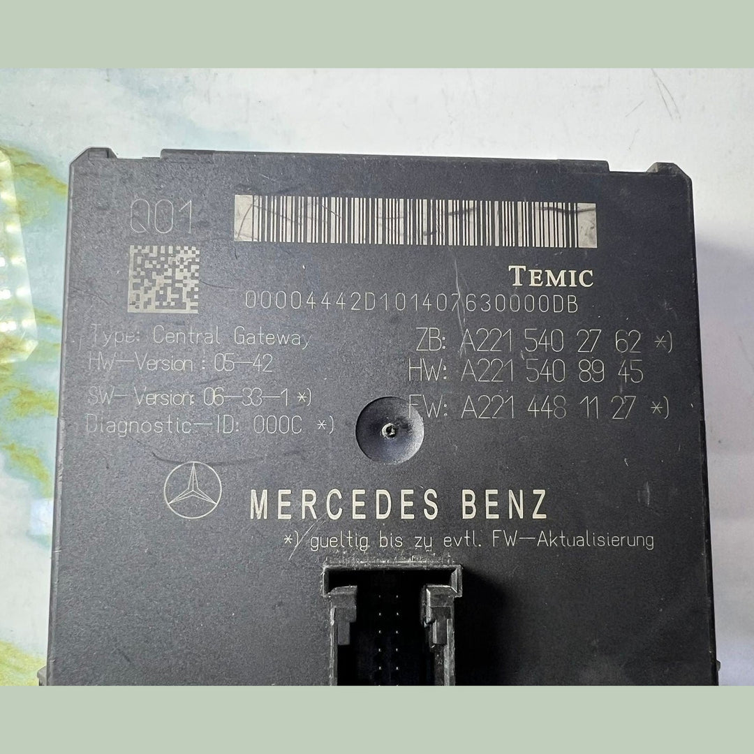 2007-2013 Mercedes-Benz W221 S-Class Gateway Control Module A221 5402762 OEM