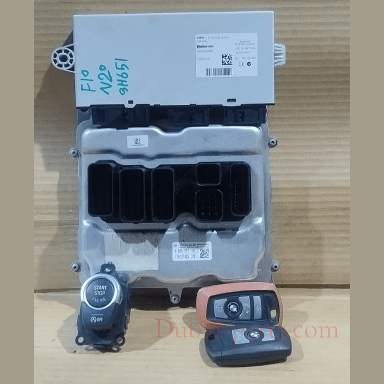 BMW F10 N20 ECU SET DME ENGINE CONTROL UNIT CAS MODULE WITH KEY OEM -