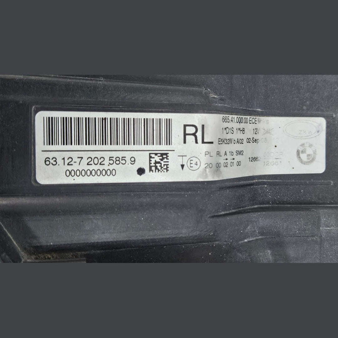 BMW 3 Series E90 E91 LCI Bi-Xenon Headlight Front Left Side ECE 7202585 OEM